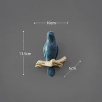 Wall Decorations Home Accessories Living Room Hanger Resin Bird Hanger Key Kitchen Coat Clothes Towel Hooks Hat Handbag Holder