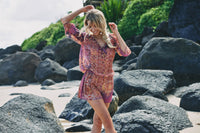 AKOSEE - Original Beachlyd Beach Cover Up in Pink Mosaic