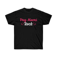 Pug Dog Moms Rock Dogs Lover T-Shirt