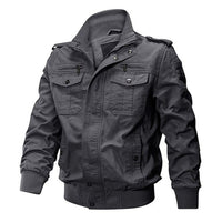 TACVASEN - Original Jackets Men Winter Military Airsoft Jacket Pilot Bomber Jacket Coat Multi-Pockets Casual Cargo Work Jacket Men Clothing