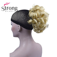 StrongBeauty Short Curly Clip in Claw Ponytail Hair Extension Synthetic Hairpiece 80g With a Jaw/Claw Clip