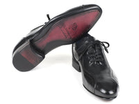 Paul Parkman Handmade Lace-Up Casual Shoes for Men Black (ID#84654-BLK)