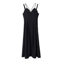 MARIGOLDSHADOWS - Original Harue Pleated Spaghetti Strap Dress