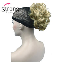 StrongBeauty Short Curly Clip in Claw Ponytail Hair Extension Synthetic Hairpiece 80g With a Jaw/Claw Clip