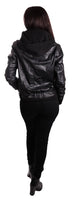 FADCLOSET - Original Hooded Bomber Womens Leather Jacket