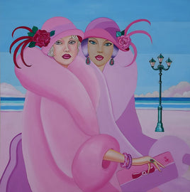 Original Painting Palm Beach Ladies