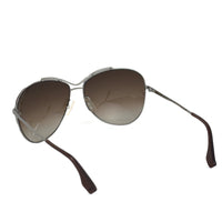 Hugo Boss Aviator sunglasses- Silver metal frame, light brown lenses- 0037/S