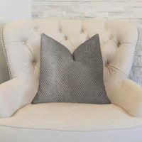 New Wave Hillside Brown Luxury Throw Pillow