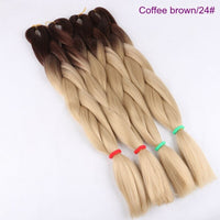 Desire for Hair 10packs Per Lot 24inch 100g Synthetic Braiding Hair Jumbo Braids 3 Tone Omber Blonde Lavender Color