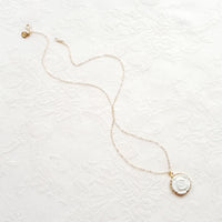 POPORCELAIN - Original Porcelain Moonlight Rose Gold-Filled Pendant Necklace