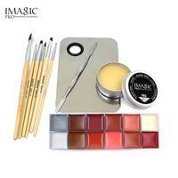 IMAGIC Professional  Makeup  Cosmetics 1 X12 Colors Body Painting+Skin Wax+professional Makeup Remover Makeup Set Tools