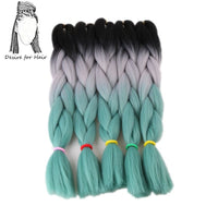 Desire for Hair 10packs Per Lot 24inch 100g Synthetic Braiding Hair Jumbo Braids 3 Tone Omber Blonde Lavender Color