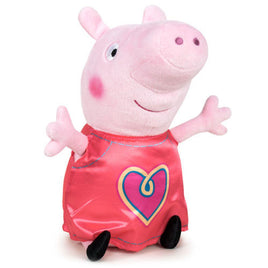 Original Peppa Pig Plush 20cm Red Dress with heart