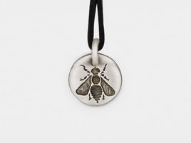 Original Bee Charm Pendant in Sterling Silver