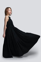 AKOSEE - Original Mae Parachute Maxi Dress in Black