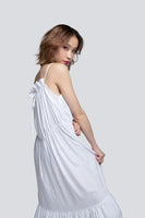 AKOSEE - Original Mae Parachute Maxi Dress in White