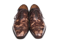 Paul Parkman Camouflage Hand-Painted Wholecut Oxfords Brown (ID#CM37BRW)