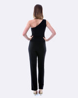 SKIVA - Original One Shoulder Pantsuit - Black