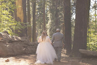 BLUSHFASHION - Original Fairy Ivory Wrap Wedding Dress, Butterfly Sleeves and Puffy Tulle #1293