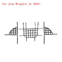 SHINEKA for Jeep Wrangler JK JL 2007-2020+ Car Trunk Roof Luggage Carrier Cargo Basket Trail Net for Wrangler JK JL Accesorries