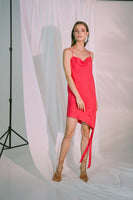 AKOSEE - Original Ladder of Love Short Dress in Pink Red