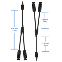 ACOPOWER 200W 12V Poly Solar RV Kits, 20A PWM Charge Controller