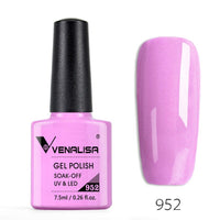 VENALISA - 10 Pcs Nail Gel Polish Full Coverage Beatuiful Color Glitter Color Matt Tempered Top Coat Soak Off Polish Gel Nail Manicure