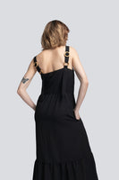 AKOSEE - Original Gabriella Tiered Sundress in Black