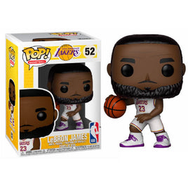 POP figure NBA Lakers Lebron James White Uniform