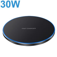 30W Qi Wireless Charger Dock for Samsung S21 S20 S10 S9 Note 10 20 iPhone 13 12 Pro 11 Max XS XR X 8 Induction Fast Charging Pad