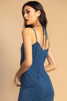 AKOSEE - Original Amare Stretch Slip Dress With Front Split