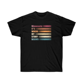 Minnesota States USA Retro Style T-Shirt