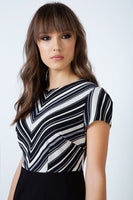 CONQUISTA FASHION - Original Stripe Detail Straight Dress