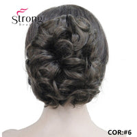 StrongBeauty Short Ponytail Hair Piece Extension Synthetic Hair Wavy Claw Clip in/on Hairpiece COLOUR CHOICES