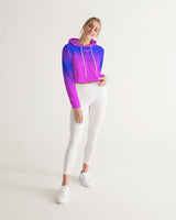 FIND YOUR COAST APPAREL - Original Women's Summer Eclipse Cropped Long Sleeve Hoodie