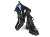 Paul Parkman Polished Leather Boots Black (ID#5075-BLK)