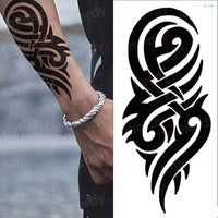 10 Pc Mandala Lotus Flower Tattoo Mehndi Henna Stickers for Hands Sexy Arab Tattoo Black Sketches Tattoo Designs Waterproof Body Art