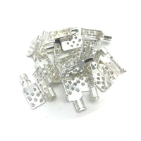 MINCO HEAT - Original 10/20/30/40/50/100pcs Underfloor Heating Film Clamps Special Silver Connectors