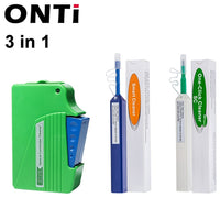 ONTi 2pcs One-Click Cleaner Optical Fiber Cleaner Pen Cleans 2.5mm SC FC ST and 1.25mm LC MU Connector Over 800 Times