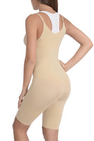 BODY BEAUTIFUL SHAPEWEAR - Original Seamless "Wear Your Own Bra" Bodysuit Shaper With Extra Long Boyleg Nude