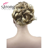 StrongBeauty Short Curly Clip in Claw Ponytail Hair Extension Synthetic Hairpiece 80g With a Jaw/Claw Clip