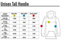 Ootz Unisex Zip Through Tall Hoodie in Wood Grain