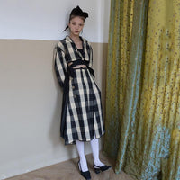 MARIGOLDSHADOWS - Original Kanon Plaid Pleated Button Skirt