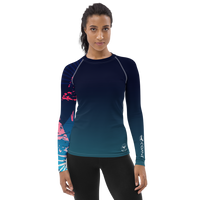 FIND YOUR COAST APPAREL - Original Women's Victory Sleeve Performance Rash Guard UPF 40+