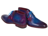 Paul Parkman Men's Chukka Boots Blue & Purple (ID#CK55U7)