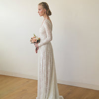 BLUSHFASHION - Original Bestseller Square Neckline Wedding Dress #1259