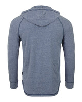 ZIMEGO Men's Long Sleeve Henley Raglan Hoodie With Kangaroo Pocket