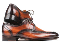 Paul Parkman Ghillie Lacing Brown Burnished Dress Shoes (ID#GU567BRW)