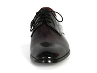 Paul Parkman Men's Anthracite Black Derby Shoes (ID#054F-ANTBLK)