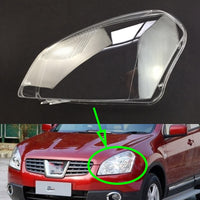 YJWAUTO - Original Headlamp Lens for Nissan Qashqai 2008~2015 Headlight Cover Car Light Glass Replacement Auto Shell Projector Lens